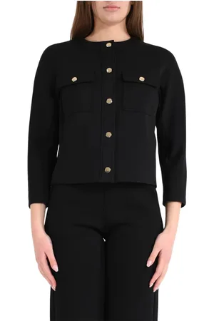 Max Mara Dames, Jassen, Zwart, Maat: XS Jersey