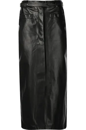 Proenza Schouler Dames, Rokken, Zwart, Maat: S Leer