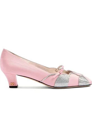VALENTINO GARAVANI Dames, Schoenen, Roze, Maat: 38 EU Leer