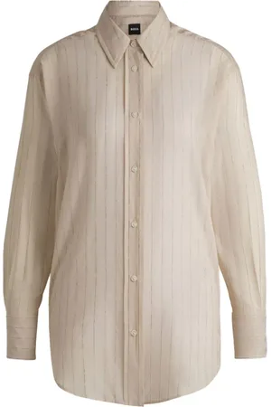 HUGO BOSS Dames, Blouses & Shirts, , Maat: M Katoen