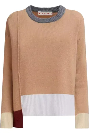 Marni Dames, Truien, Bruin, Maat: XS Kasjmier