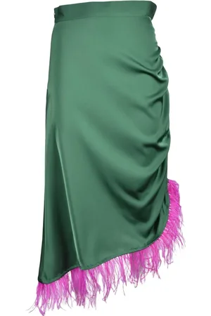 WEILI ZHENG Dames, Rokken, Groen, Maat: XS Viscose