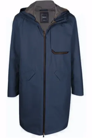 HERNO Heren, Mantels, Blauw, Maat: 2XL Nylon