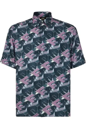 Fendi Heren, Overhemden, Veelkleurig, Maat: XL Zijde