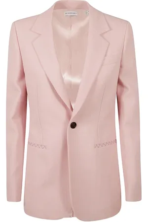 Burberry Dames, Jassen, Roze, Maat: 2XS Wol