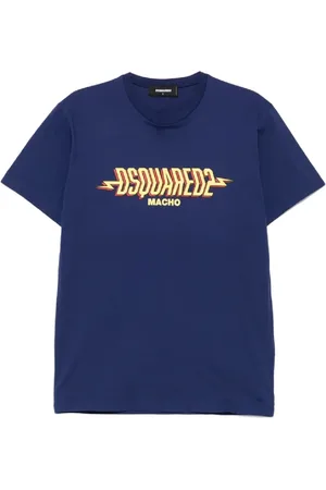 Dsquared2 Heren, Tops, Blauw, Maat: XL Katoen