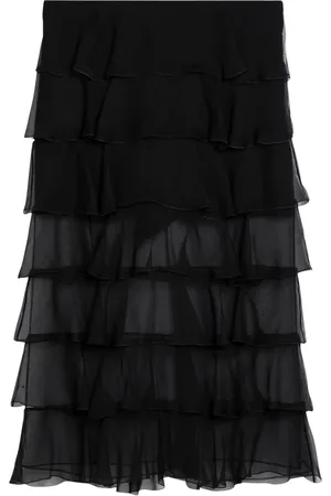 VALENTINO GARAVANI Dames, Rokken, Zwart, Maat: XS Zijde