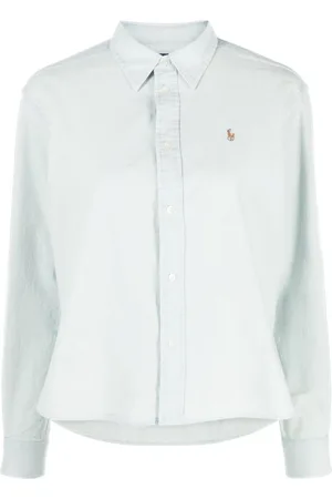 Ralph Lauren Dames, Blouses & Shirts, Groen, Maat: L Katoen