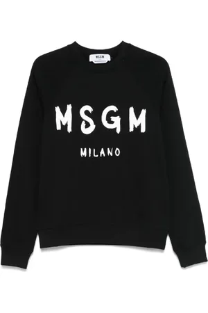 Msgm Dames, Sweatshirts & Hoodies, Zwart, Maat: M Katoen