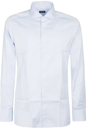 Ermenegildo Zegna Heren, Overhemden, Blauw, Maat: 2XS