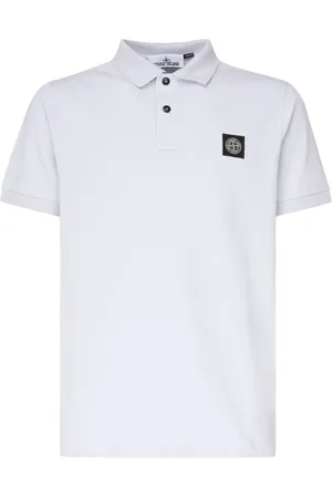 Stone Island Heren, Tops, Wit, Maat: M Katoen