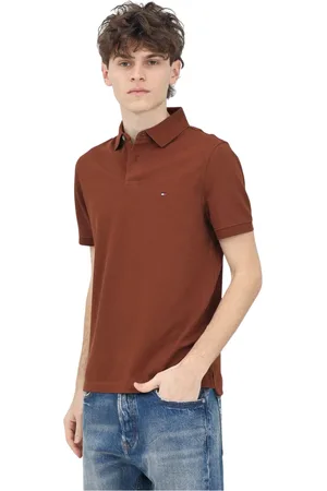 Tommy Hilfiger Heren, Tops, Bruin, Maat: 2XL Katoen