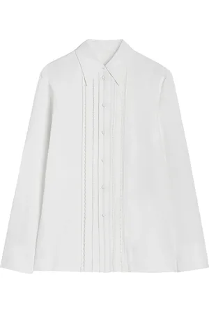 Jil Sander Dames, Blouses & Shirts, Wit, Maat: XS Linnen