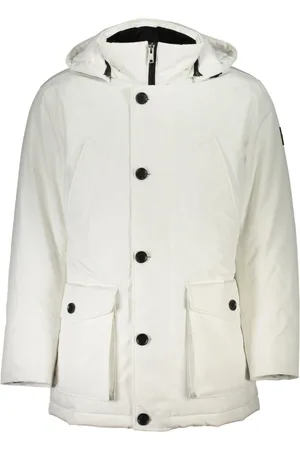 HUGO BOSS Heren, Jassen, Wit, Maat: 2XL