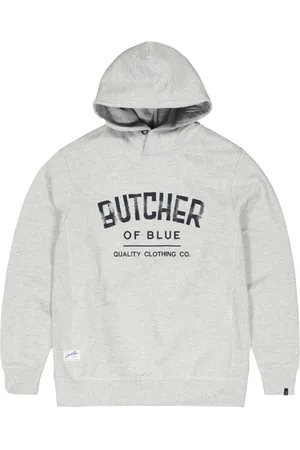 Butcher of Blue Heren, Sweatshirts & Hoodies, Grijs, Maat: XL