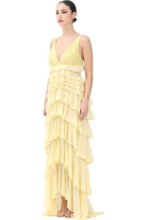 Elisabetta Franchi Dames, Jurken, Geel, Maat: M