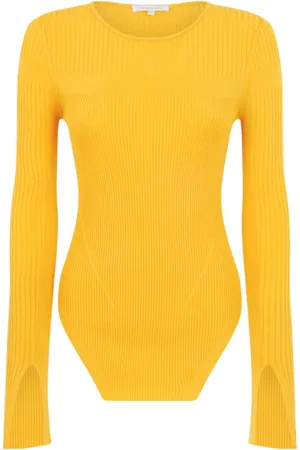 Patrizia Pepe Dames, Truien, Geel, Maat: XS Polyamide