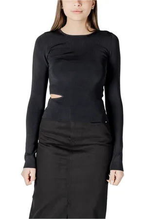 Calvin Klein Dames, Truien, Zwart, Maat: L