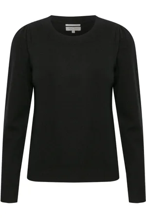 Part Two Dames, Truien, Zwart, Maat: 2XL Kasjmier