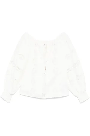 Liu Jo Dames, Blouses & Shirts, Wit, Maat: L Katoen
