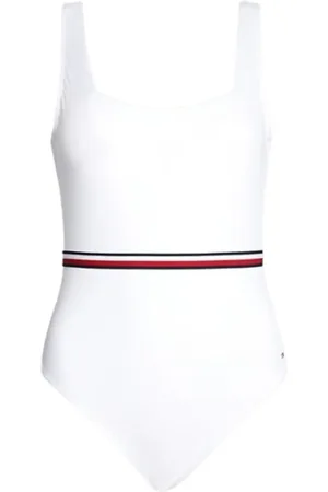 Tommy Hilfiger Dames, Badkleding, Wit, Maat: M Poliester