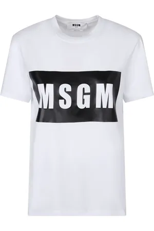 Msgm Dames, Tops, Wit, Maat: M Katoen