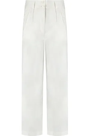 Woolrich Dames, Broeken, Wit, Maat: M Katoen