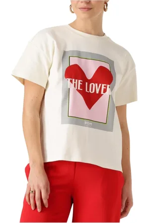 POM Amsterdam Dames, Tops, Wit, Maat: M