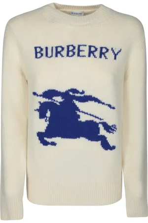 Burberry Dames, Truien, Wit, Maat: XS Wol