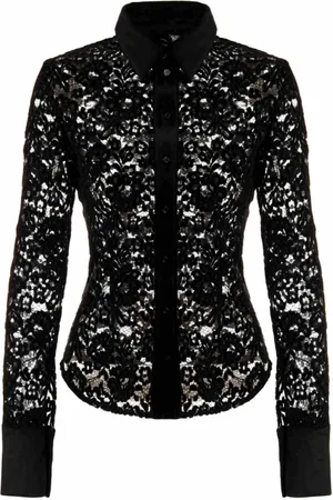 Chiara Ferragni Dames, Blouses & Shirts, Zwart, Maat: M
