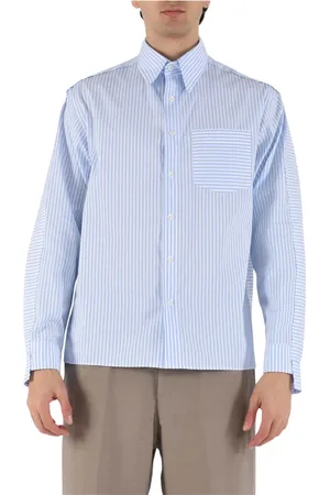 COSTUMEIN Heren, Overhemden, Blauw, Maat: L Katoen