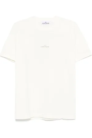 Stone Island Heren, Tops, Wit, Maat: S Katoen