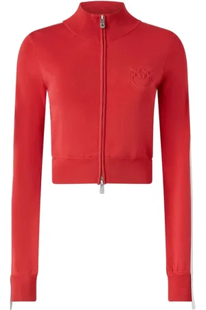 Pinko Dames, Truien, Rood, Maat: S Viscose