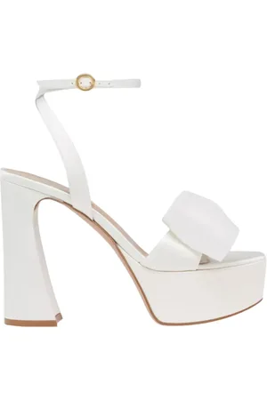Gianvito Rossi Dames, Schoenen, Wit, Maat: 41 EU Satijn