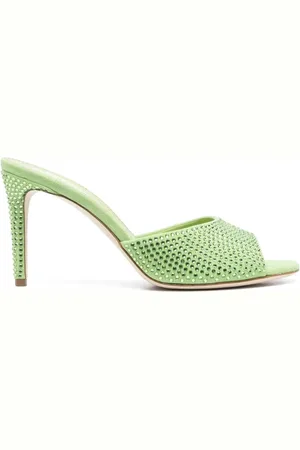 PARIS TEXAS Dames, Schoenen, Groen, Maat: 37 EU Leer