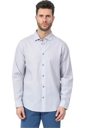 Armani Exchange Heren, Overhemden, Grijs, Maat: XL Katoen