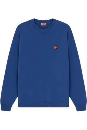 Kenzo Heren, Truien, Blauw, Maat: L Wol