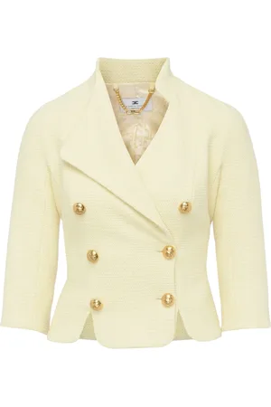 Elisabetta Franchi Dames, Jassen, Geel, Maat: S