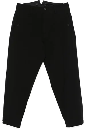 YOHJI YAMAMOTO Heren, Broeken, Zwart, Maat: M Zijde