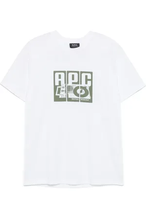 A.P.C. Heren, Tops, Wit, Maat: S Katoen