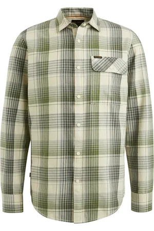 PME Legend™ Heren, Overhemden, Groen, Maat: 2XL Katoen