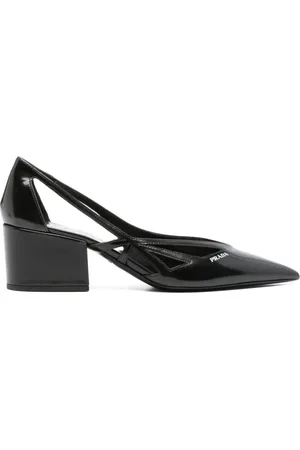 Prada Dames, Schoenen, Zwart, Maat: 36 EU Leer