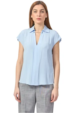 Patrizia Pepe Dames, Blouses & Shirts, Blauw, Maat: S Viscose