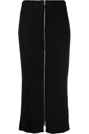Jil Sander Dames, Rokken, Zwart, Maat: 2XS Katoen