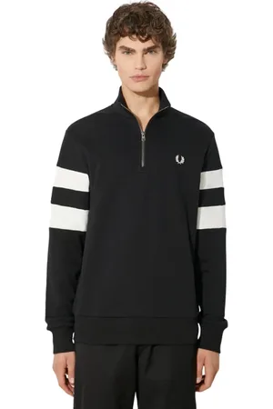 Fred Perry Heren, Sweatshirts & Hoodies, Zwart, Maat: XL Katoen
