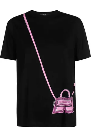 Karl Lagerfeld Dames, Tops, Zwart, Maat: XS Katoen