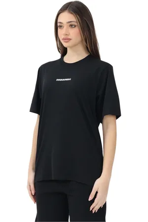 Dsquared2 Dames, Tops, Zwart, Maat: L Katoen