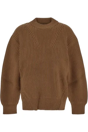 Jil Sander Dames, Truien, Bruin, Maat: M Wol