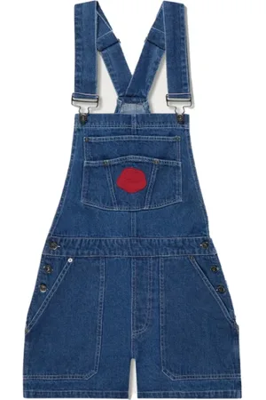 Kickers Dames, Jumpsuits & Playsuits, Blauw, Maat: M Katoen