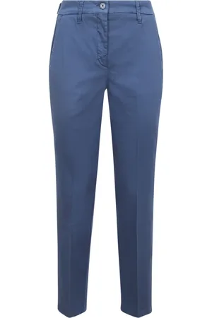 Jacob Cohen Dames, Broeken, Blauw, Maat: XS Katoen
